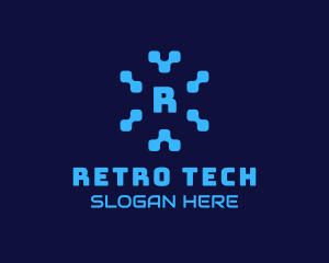 Pixel Tech Software App logo design