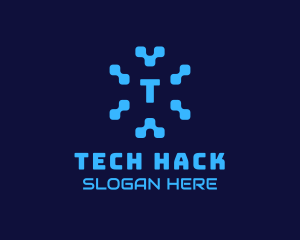 Pixel Tech Software App logo design