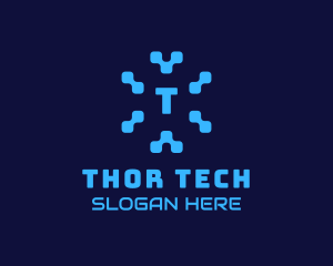 Pixel Tech Software App logo design