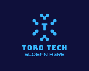 Pixel Tech Software App logo design