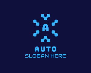 Science - Pixel Tech Software App logo design