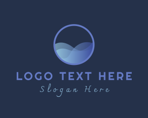 Surf - Hydro Wave Circle logo design