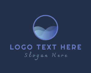 Hydro - Hydro Wave Circle logo design