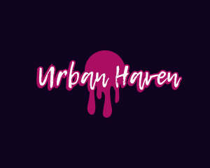 Urban Graffiti Drip logo design