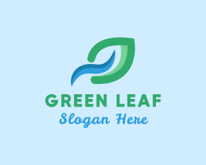 Leaf - Natural River Leaf logo design