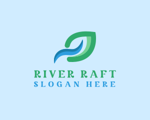 Natural Water Leaf logo design