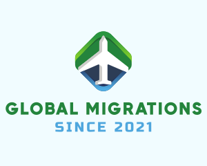 Immigration - Travel Aviation Airplane logo design
