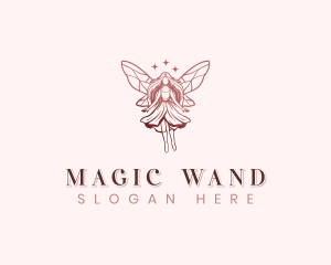 Whimsical Fairy Wings logo design