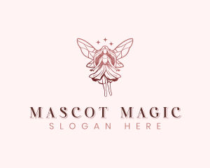 Whimsical Fairy Wings logo design