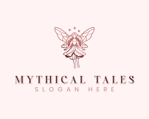Whimsical Fairy Wings logo design