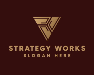 Consultancy - Consultant Company Triangle logo design