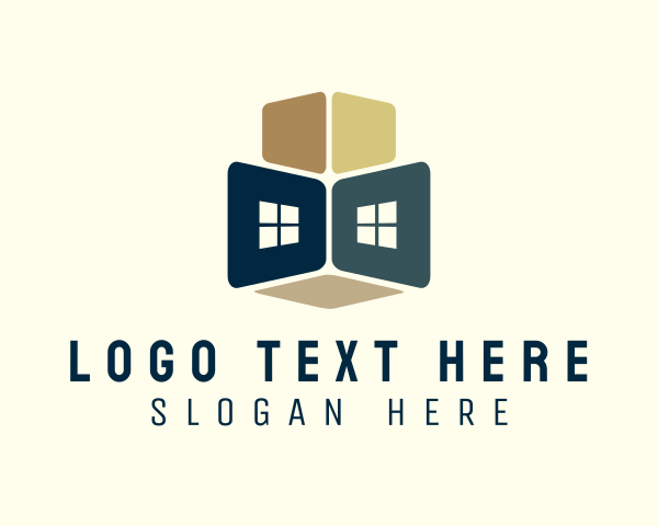 Motel - House Realty Window logo design