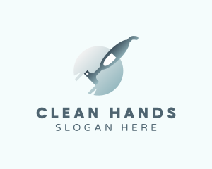 Cleaning Vacuum Sanitation logo design