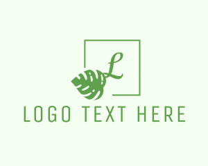Chic - Tropical Leaf Plant Spa logo design