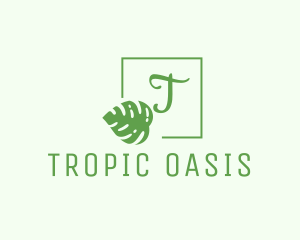 Tropical Leaf Plant Spa logo design