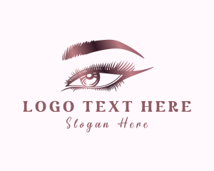 Lashes - Aesthetic Eye Makeup logo design