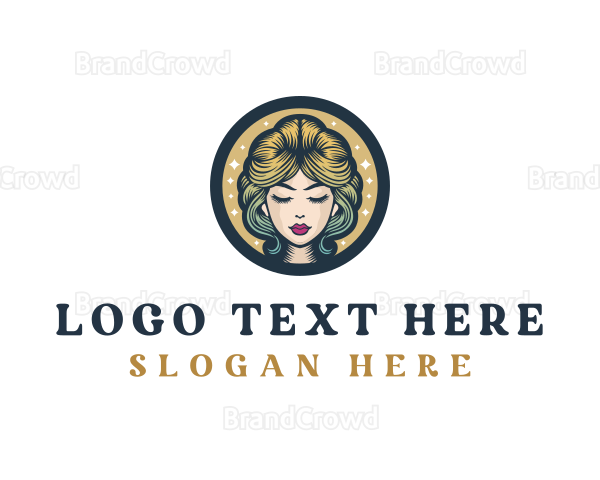 Beautiful Female Cosmetic Logo