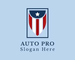 Election - American Banner Flag logo design