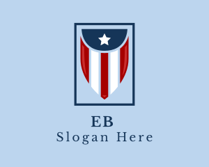 United States - American Banner Flag logo design