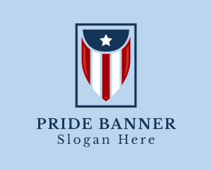 American Banner Flag logo design