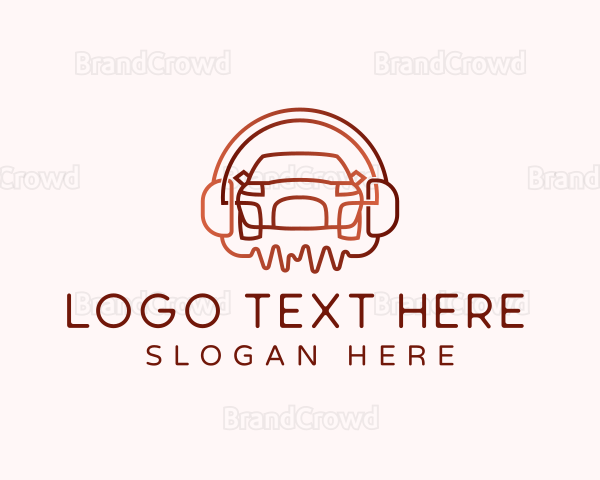 Car Headphones Audio Logo