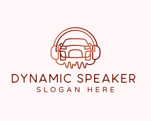 Speaker - Car Headphones Audio logo design
