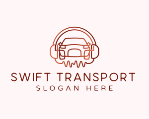 Transporation - Car Headphones Audio logo design