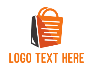 Bag - Shopping Bag Receipt logo design