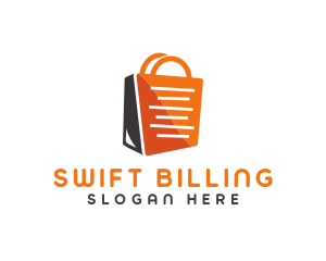 Shopping Bag Receipt logo design