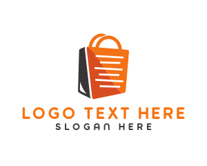 Shopping Bag Receipt Logo