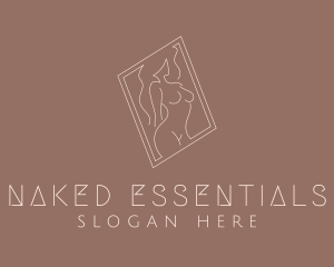 Sexy Naked Woman logo design