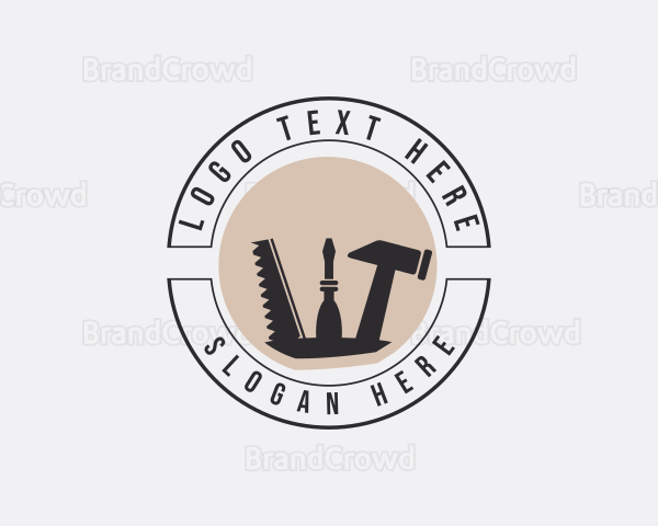 Handyman Carpentry Tools Logo