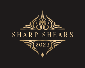 Shears - Luxury Scissors Shears logo design