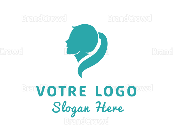 Woman Beauty Styling Logo