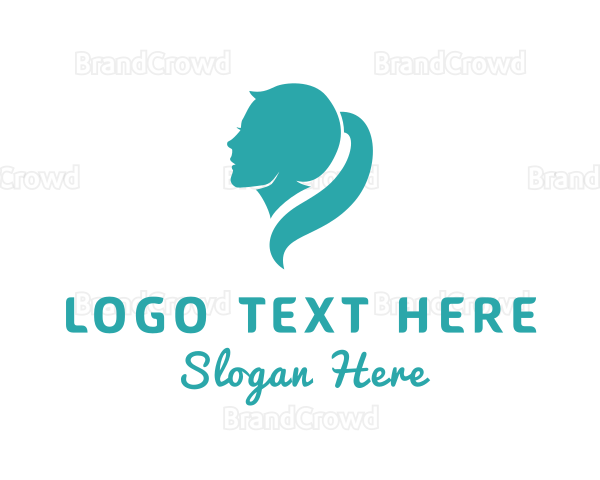 Woman Beauty Styling Logo
