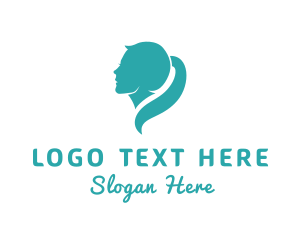 Hairdresser - Woman Beauty Styling logo design