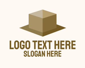 Cube - Simple Cardboard Box logo design