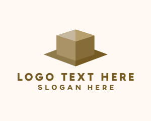 Simple Cardboard Box  logo design