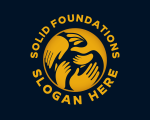 United Hand Foundation logo design