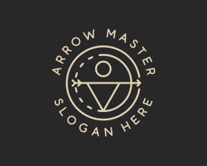 Hipster Archery Sport logo design