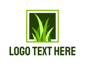 Lawn Grass Turf Logo