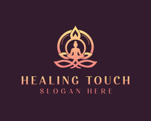 Yoga Meditation Wellness logo design