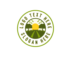 Eco Park - Eco Farm Field logo design