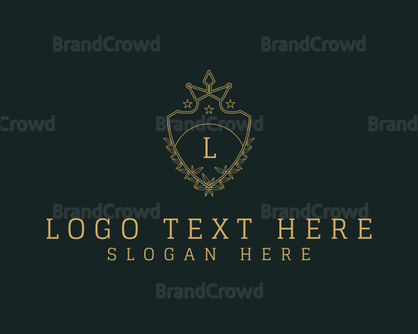 Luxury Crown Shield Logo