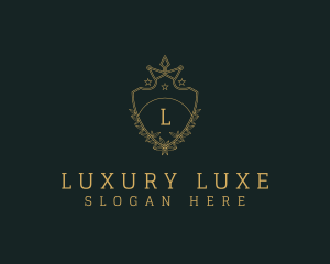 Luxury Crown Shield logo design