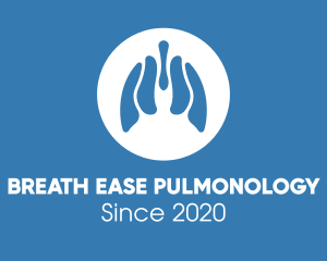 Pulmonology - Abstract Blue Lungs logo design