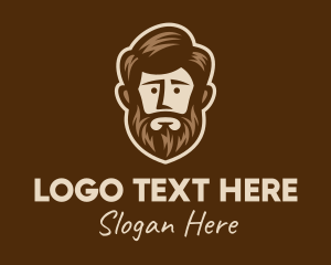 Hairstyling - Lush Beard Man logo design