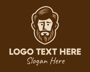 Handsome - Lush Beard Man logo design