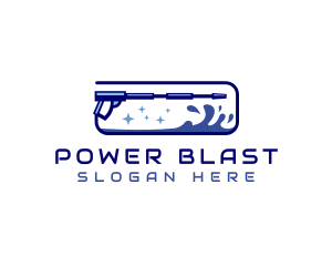 Power Washing Cleaning logo design