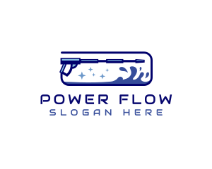 Power Washing Cleaning logo design